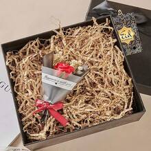 2 Packungen Geschenkbox Event Party Zubehör Verpackung Schwarze Goldene Dicke Geschenkbox mit Schleifenbox, Geschenkverpackung, geeignet für Valentinstag und Party Geschenkverpackung, schwarzes Gold Set (Anhänger und Geschenkbox)