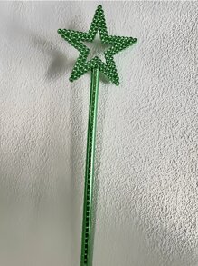 1 pièce Baguette magique en forme d'étoile, accessoires pour spectacle musical, fête, bâton magique pentagramme coloré, accessoires de danse pour les fêtes