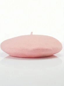 1 Berretto basco da donna minimalista nei colori caramella, berretto basco francese tinta unita carino, regalo di berretto in lana