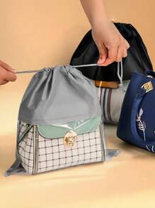 2 szt. Premium Pokrowce Na Torebki - Torby z włókniny z zamknięciem na sznurek, widocznym okienkiem, Przenośne Przechowywanie Torebek, Ochronny Woreczek i Konstrukcja Oszczędzająca Miejsce Dla Łatwej Organizacji, Boho Vibes - stylA - Zobacz 5