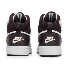 Nike 女款运动鞋 COURT BOROUGH MID 2 (GS) 舒适轻便户外健身跑步休闲鞋滑板鞋 CD7782-126 - 黑色/白色 - 查看 6