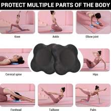 瑜伽护膝 1 包，瑜伽护膝垫加厚健身垫，适用于膝盖、肘部、手腕、头部泡沫普拉提跪垫