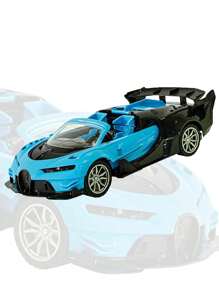 Convertible Control Car Turns On Headlights 7 Functions Green Red Blue Various Models - Blue Lumps - View 2