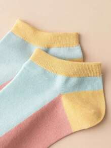 5 Pairs Women's Colorful Short Socks, Stylish Fashion Versatile Comfortable Invisible Socks - Multicolor - View 5