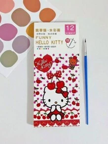 1pc Caderno de esboços de aquarela - Bloco de rabiscos faça você mesmo com caneta de rabiscos, livro de desenho para estudantes e artistas