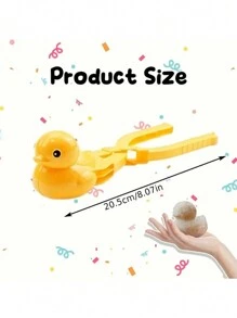Duck Rice Mold Rice Duck Mold DIY Sushi Molds Animal Rice Tool Rice Molds For Kids Rice Shaper Mold Rice Scoop (1/2 Packs- Yellow) - Multicolor - View 2