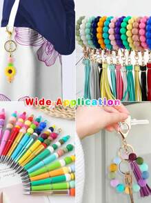 160Pcs Silicone Beads 12mm Mix Color, Bulk Silicone Beads For Keychain Making, 12mm Silicone Beads For Pens And Bracelet Making