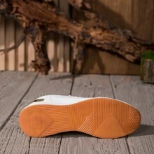 全新女式坡跟休闲运动鞋，防滑百搭鞋 - 白色 - 查看 11