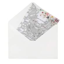 10 Peças Cartões de Convite com Borboleta Vintage Recortada a Laser, Cartões de Saudação para Festivais, Cartões de Papel com Glitter Dourado, Pacote em Massa