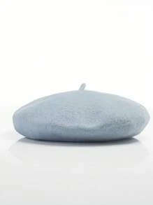 1 Berretto basco da donna minimalista nei colori caramella, berretto basco francese tinta unita carino, regalo di berretto in lana