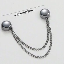 1 pieza/2 piezas/4 piezas Clips magnéticos para dobladillo, para piernas de pantalones y mangas, removibles, sin clavos ni costura requerida, clips de metal para acortar y ajustar