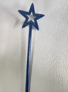 1 pièce Baguette magique en forme d'étoile, accessoires pour spectacle musical, fête, bâton magique pentagramme coloré, accessoires de danse pour les fêtes