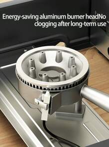 AORAN Portable Cassette Stove, High-Power Butane Stove With Safety Lock And Piezoelectric Ignition, Perfect For Camping, Hiking, And Backyard Barbecue - 黑色 - 查看 9