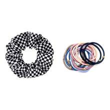 Set de 13 bucăți de ciocanele de păr în carouri, legături de păr elastice, culori amestecate alb-negru, benzi de păr în carouri în stil minimalist european și american, frânghii de păr din tul plasă, accesorii de păr pentru fete și femei, legături drăguțe de păr, benzi de păr, pompon, păr Decoratiuni de stil, Decoratiuni de par pentru festivaluri, Cadouri