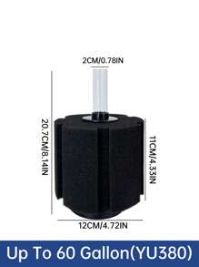 1 Peça Filtro de Esponja Bio para Aquário, Criação de Alevinos Betta, Camarão, Nano Peixes, 4 Tamanhos Diferentes de Filtros Proporcionam Filtragem Mecânica e Biológica, Super Filtro de Esponja Bioquímico para Aquários de 3 a 60 Galões