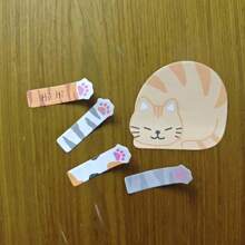 Cat Notes Combo Memo Stationery Message Notes Diary Plan Planning Notebook Pattern Sticky Marker Memo Pad Flag Self-Stick Note Bookmark Page Notes Kawaii Planner Paper Memo Sticker Index Tab Reminder Message Pad,School Supplies,Back To School