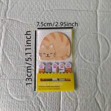 Cat Notes Combo Memo Stationery Message Notes Diary Plan Planning Notebook Pattern Sticky Marker Memo Pad Flag Self-Stick Note Bookmark Page Notes Kawaii Planner Paper Memo Sticker Index Tab Reminder Message Pad,School Supplies,Back To School