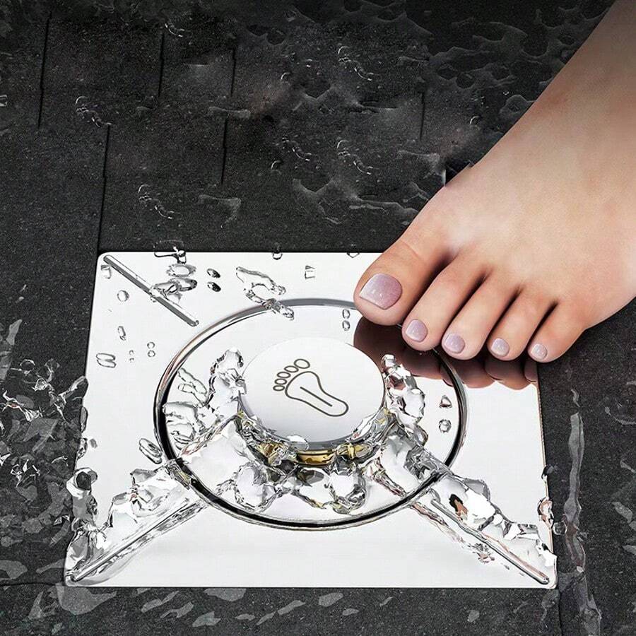 Bathroom Floor Drain Upgrade, Universal Anti-Odor Insect Proof Closed Cap, Toilet Anti-Backflow Drain Cover, Drain Plop Core - View 1