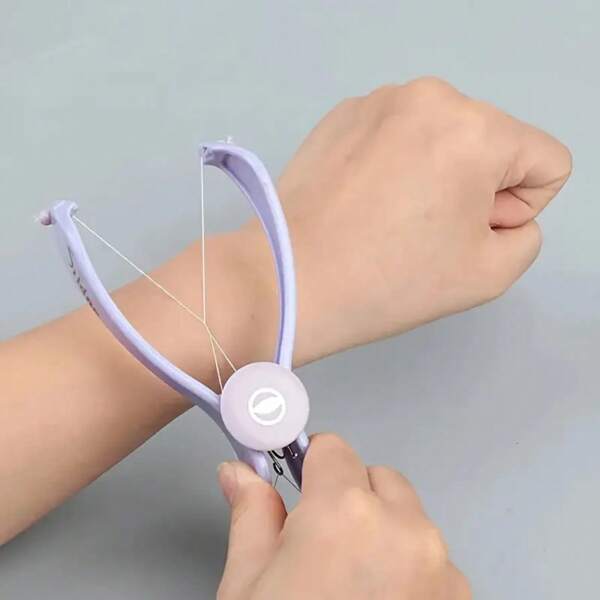 1pc Non-Painful Facial Hair Remover, Spring-Wire Waxing Tool For Cheeks, Eyebrow And Chin, Portable Women Beauty Device, Not Waterproof, Low Allergy, For Facial Use