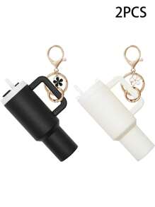 1pc Mini Tumbler Keychain Accessories ,Cute Cup Key Charms For Women Purse Handbag Backpack Backpack For School Car Accessories Goth Y2k - Multicolor - View 10