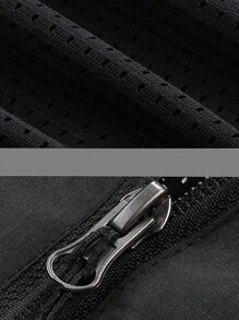 Giacca sportiva casual da uomo, ad asciugatura rapida e leggera, con pannelli in rete, strisce rifrangenti, chiusura con zip anteriore, adatta per running, fitness, attività all''aperto - primavera/estate
