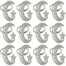 12 件/套、6 件/套、2 件/套 新月餐巾环 - 銀色 - 查看 15