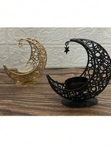 1 件式铁质新月烛台，3D 效果，电视道具，卧室/客厅装饰 - 彩色 - 查看 4