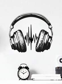 1pc Gorilla Wall Decal, Headphones-Cow And Fox Head Pattern Stickers, Vinyl Stickers King Kong Movie Monster Beast Mode Gym Fitness Decoration Game Room Family Room Art Decoration Mural Removable Wall Sticker Gifts Birthday Graduation Room Decor Home Decor Wall Decor Bathroom Decor Bedroom Decor Room Decoration Stuff Living Room Decor House Decor Home Decor Living Room Wall Paper Personalised Stickers