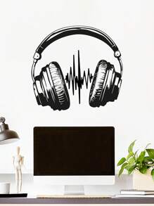 1pc Gorilla Wall Decal, Headphones-Cow And Fox Head Pattern Stickers, Vinyl Stickers King Kong Movie Monster Beast Mode Gym Fitness Decoration Game Room Family Room Art Decoration Mural Removable Wall Sticker Gifts Birthday Graduation Room Decor Home Decor Wall Decor Bathroom Decor Bedroom Decor Room Decoration Stuff Living Room Decor House Decor Home Decor Living Room Wall Paper Personalised Stickers