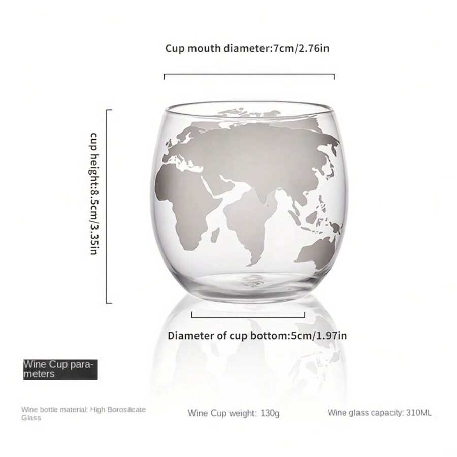 1000ml 4-Cup Horizontal Sail Decanter, High Borosilicate Glass Map Pattern Decanter, Whiskey Bottle, Wine Storage Container, Room Decoration, Can Be Used For Drinking Water, Coffee, Etc., Suitable For Kitchen, Restaurant, Bar, Party, Gathering, Boyfriend Gift, Father Gift - Transparent - View 1