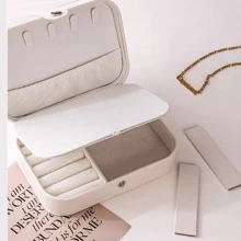 1 hộp đựng trang sức cá nhân hóa, quà tặng đám cưới, hộp đựng trang sức nhung tùy chỉnh, túi đựng mỹ phẩm, quà tặng phù dâu cá nhân hóa, hộp đựng trang sức du lịch bằng nhung, quà tặng Giáng sinh cho cô ấy, quà tặng Lễ Tạ ơn cho mẹ - Nhiều màu - Xem 3