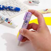 1/2/3/4/5/6pcs Retractable Pusher Eraser Painting Design Office Eraser No Debris No Trace Creative Press Type