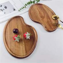 Plate, Wooden Tray, Plate, Multi-Purpose Wooden Tray, Restaurant Service Serving Tray, Suitable For Families, Restaurants, And Parties, Breakfast Tray, Multifunctional Tray, Cake Tray, Bread Tray, Kitchen Tray, Tea Set Tray, Christmas,