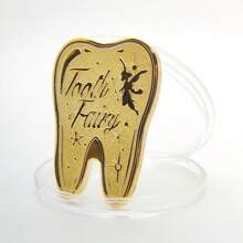 Golden Tooth Fairy Commemorative Coin Keepsakes, Metallic Tooth Collection Reward Souvenir For Kids Tooth Loss Ceremony Baby Shower Easter Gifts Things For Girls/Boys - Multicolor - View 5