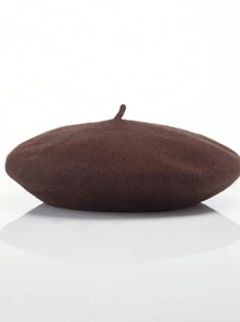 1 Berretto basco da donna minimalista nei colori caramella, berretto basco francese tinta unita carino, regalo di berretto in lana