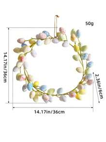 1pc 14.17-Inch Floral Wreath Decoration, Creative Valentine's Day Gift