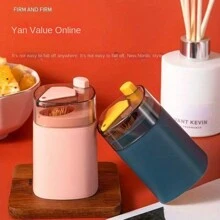 Automatic Pop-Up Toothpick Holder, Made Of PP Material, Household Kitchenware Accessory, Linen Tableware, Desktop Toothpick Jar