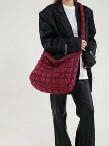 Bolso de mano bordado de moda, bolso de hombro casual de mujer, diseño en forma de empanadilla