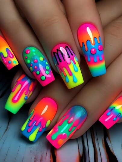 Nails Press On Nails Nail Supplies Update Your Look And Show Off The Charm Of Your Nails. Mid-Length Nail Art, Detachable False Nails, Simple, Fashionable And Shiny Nail Art, Wearable Nails, False Nail Art, Nail Art, Suitable For Festivals, Parties, Friends' Gatherings, Dates, Daily Wear, Perfect As A Nail Art Gift For Ladies Or Girls