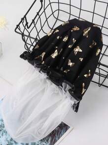 4 Pcs Shower Caps Hat For Women And Girl, Reusable Waterproof Bath Cap Double Waterproof Layers Butterfly - Multicolor - View 4