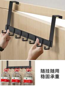 Door Hanging Storage - 黑色長6鉤 - 查看 4