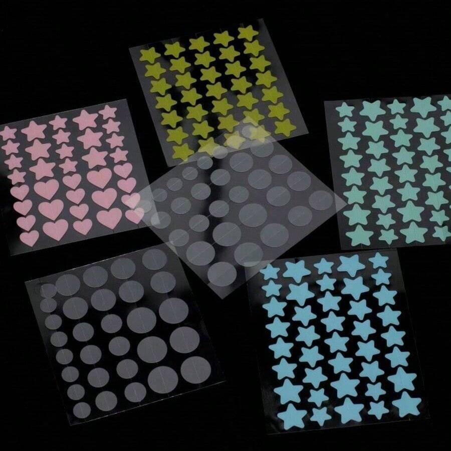 40/320 片痤疮/黑头粉刺贴，可爱温和星形，保护和治愈，防止疤痕，斑点去除，完美瑕疵去除，粉刺贴 > 自粘涂鸦贴纸，黑头粉刺贴 - 彩色 - 查看 1