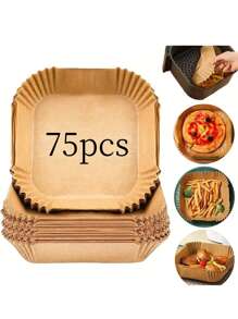 50 cái/100 cái/75 cái, Giấy chiên không dầu vuông, Đồ dùng nhà bếp Giấy thấm dầu, Đồ ăn nhẹ Gà rán Khoai tây chiên Pizza Giấy thực phẩm, Đi kèm với giấy Giấy chiên không dầu Bát, Khay nướng, Phụ kiện lò nướng Dụng cụ nướng, Đồ dùng nhà bếp, Phụ kiện nhà bếp - Nhiều màu - Xem 15