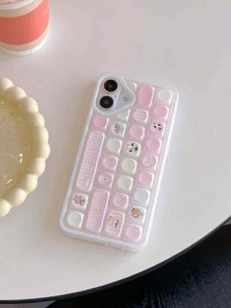 New Creative Cartoon Simple Cute Penguin Design Phone Case, Compatible With Apple IPhone 13/14/15/16 Pro Max, Shockproof Protective Cover