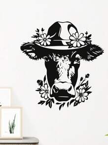 1pc Gorilla Wall Decal, Headphones-Cow And Fox Head Pattern Stickers, Vinyl Stickers King Kong Movie Monster Beast Mode Gym Fitness Decoration Game Room Family Room Art Decoration Mural Removable Wall Sticker Gifts Birthday Graduation Room Decor Home Decor Wall Decor Bathroom Decor Bedroom Decor Room Decoration Stuff Living Room Decor House Decor Home Decor Living Room Wall Paper Personalised Stickers