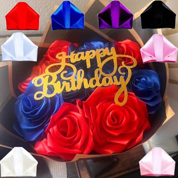100Pcs Handcrafted Silk Rose Petals Half-Finished Pieces-Perfect For DIY Eternal Rose Forever Flowers Bouquets Everlasting Floral -Save On Craftsmanship Cost,Easy Assembly,Reduce Repetitive Work,Streamline Your Floral Creations With Ease And Efficiency,Two Techniques Punching Hole& Heat Branding Random Shipped,Valentine's Day,Valentine Roses Back To School Valentine Day