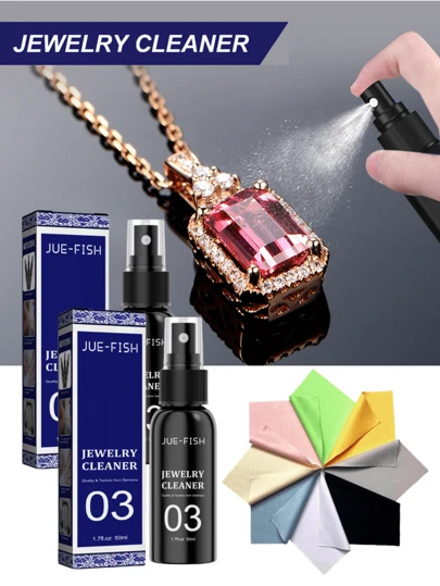 Jewelry Cleaner Cleaning Diamond Ring Necklace Gold Cleaning Rust Removing And Ash Removing Cleaner Jewelry Cleaner Watch Diamond Ring Cleaning Rust Removing And Dirt Removing Dial Maintenance Cleaning Gold Jewelry Special Cleaning Cloth Polishing Microfiber Island Silk Suede Individual Packaging Jewelry Special Cleaning Cloth