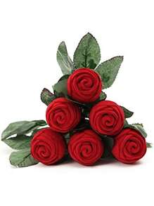 2pcs Red Rose Ring Box, Valentine's Day Holiday Gift, Personalized Creative Ring Box, Easter Gift Wreath - Multicolor - View 8