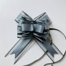 10个/包 5厘米宽星空水钻大拉花蝴蝶结，婚车/礼物装饰丝带