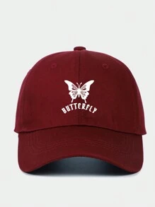 Unisex verstellbare Baseballkappe mit Schmetterling Muster, leichter atmungsaktiver Sonnenhut geeignet für den täglichen Außeneinsatz